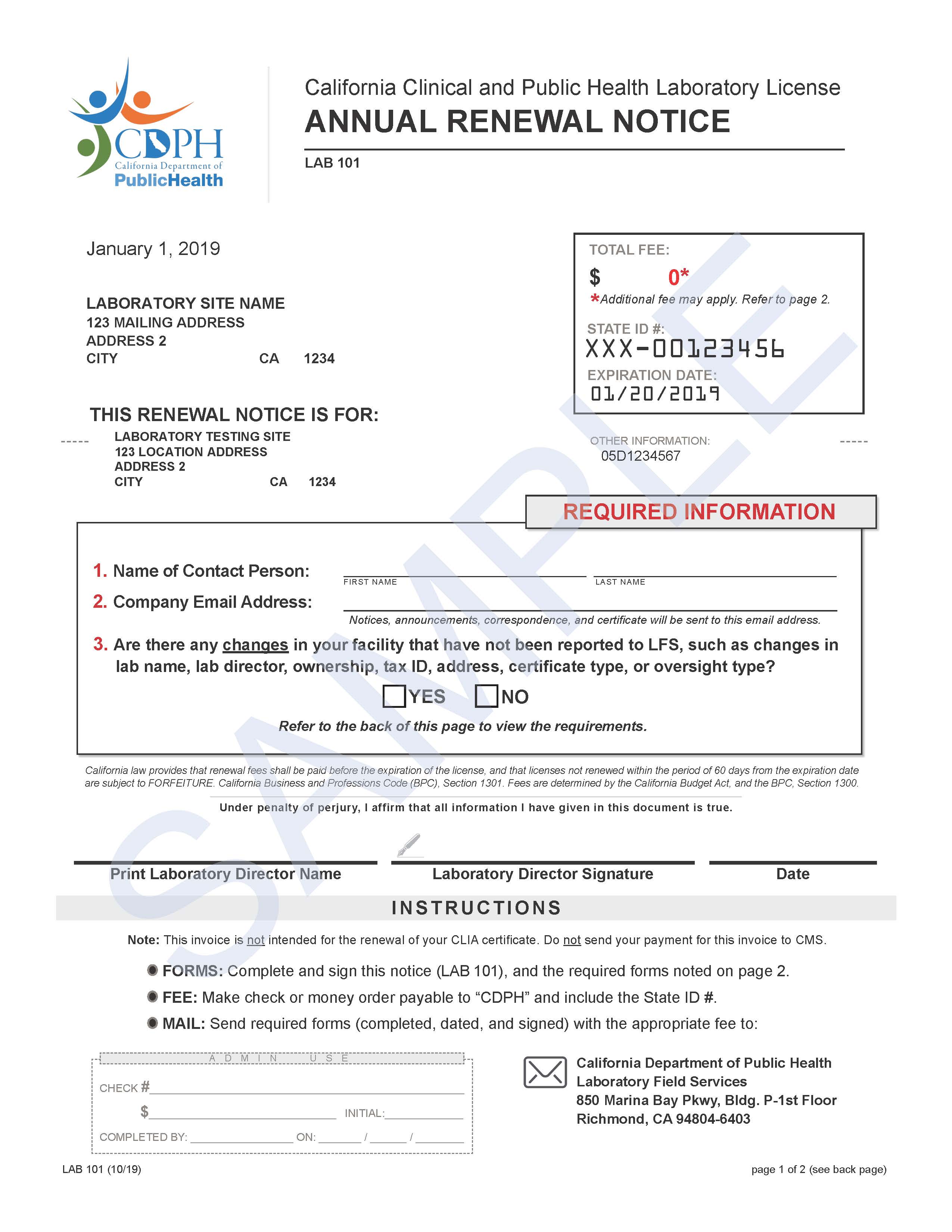 Facility Announcements